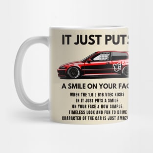 It just puts a smile on your face - B16 Vtec Mug